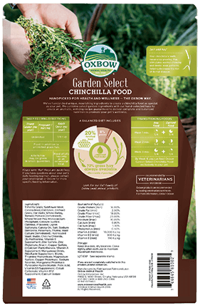 Oxbow Animal Health Garden Select Chinchilla Food