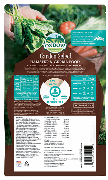 Oxford Garden Select Hamster & Gerbil Food