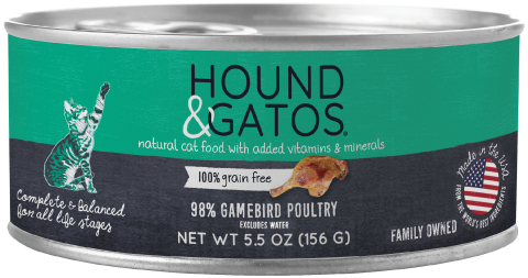 Hound & Gatos Grain Free Gamebird Poultry Canned Cat Food