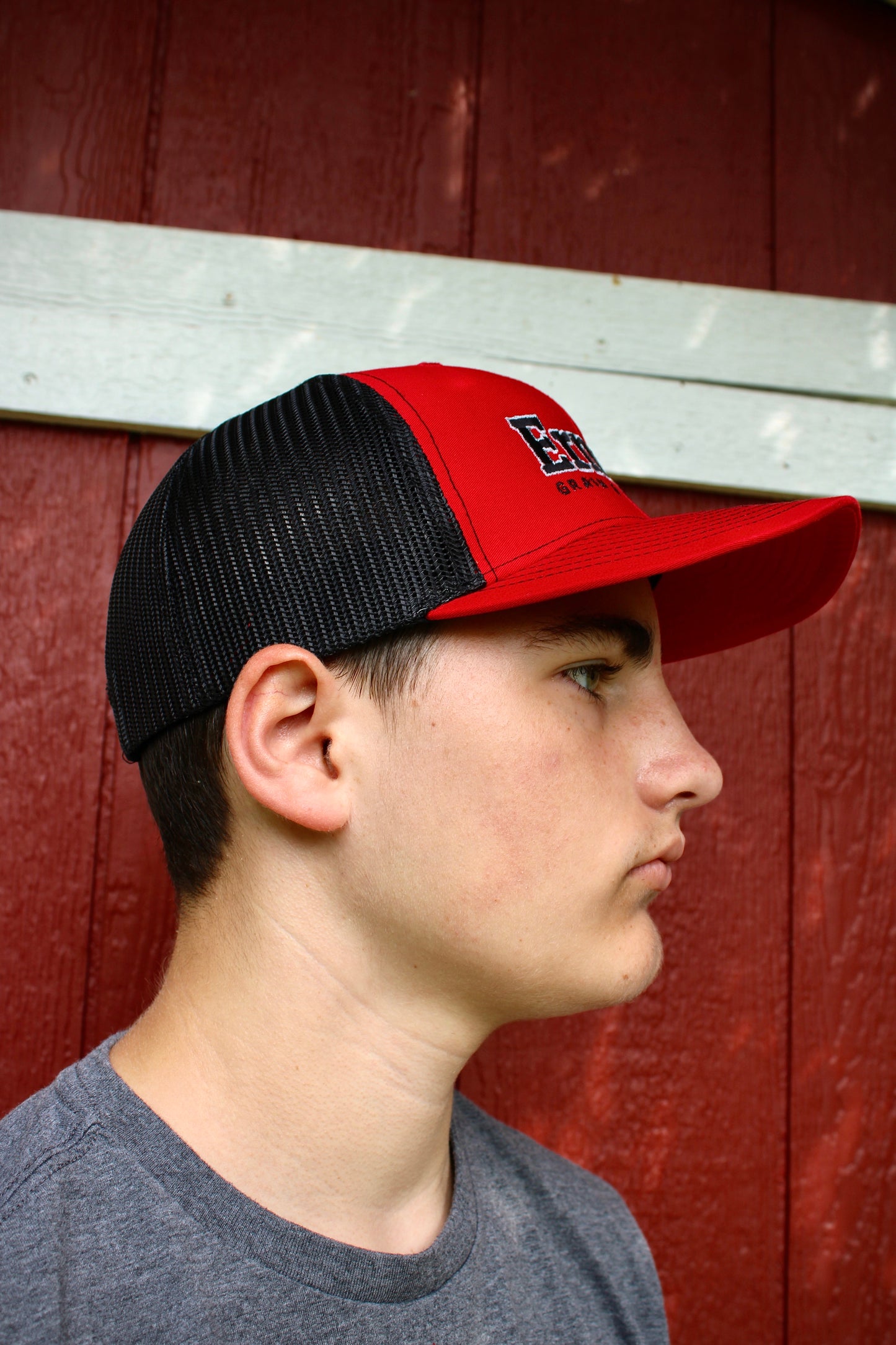 Red & Black Ernst Grain & Livestock Hat