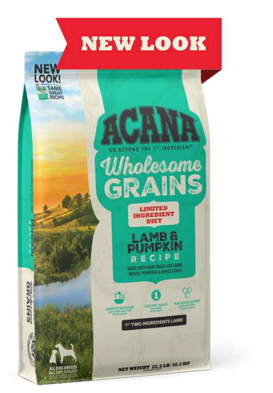 ACANA Wholesome Grains Lamb & Pumpkin Limited Ingredient Dry Dog Food