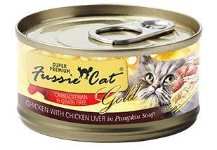 Fussie Cat Gold Super Premium Chicken & Chicken Liver Canned Cat Food