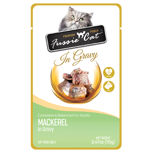 Fussie Cat Mackerel in Gravy Wet Cat Food