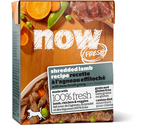Now! Fresh Grain Free Shredded Lamb Recipe with Bone Broth Gravy