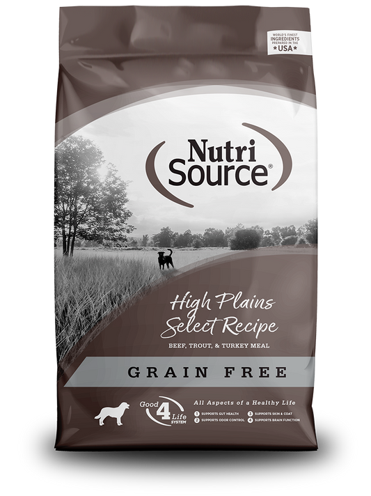 Nutrisource Grain Free High Plains Select Dog Food