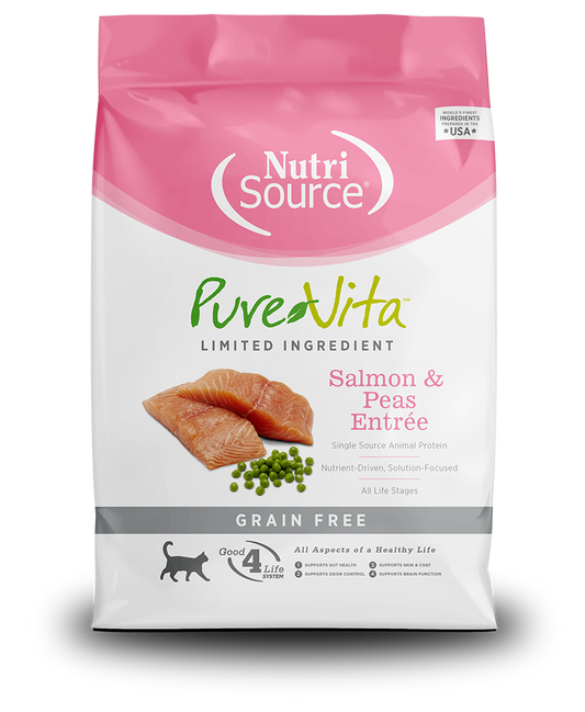 PureVita Grain Free Salmon & Peas Dry Cat Food