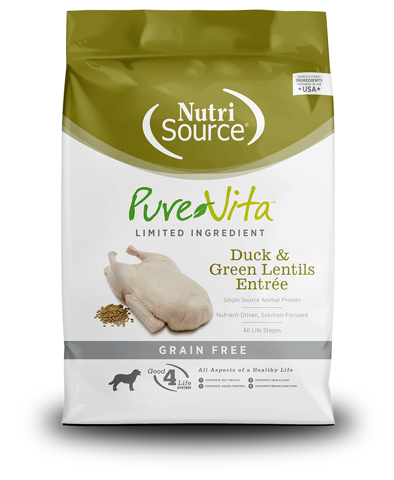 PureVita Grain Free Duck and Green Lentils Dry Dog Food