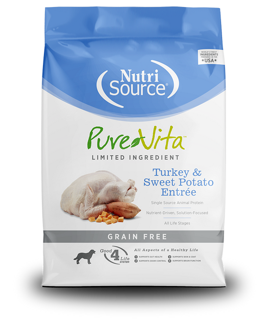 PureVita Grain Free Turkey and Sweet Potato Dry Dog Food
