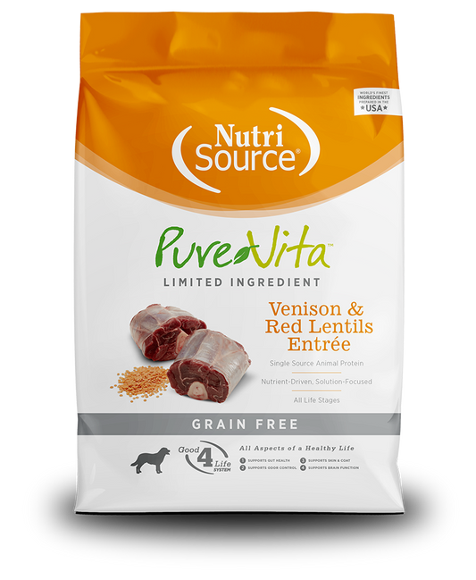 PureVita Grain Free Venison and Red Lentils Dry Dog Food