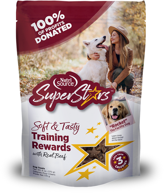 Nutrisource SuperStars Soft and Tasty Training Treats with Beef