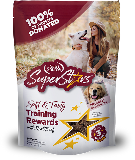 Nutrisource SuperStars Soft and Tasty Training Treats with Beef For Dogs