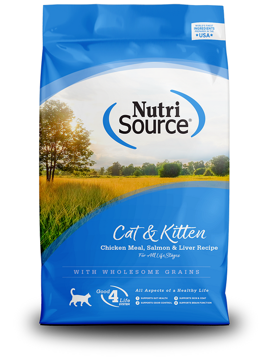 Nutrisource Cat & Kitten Chicken, Salmon & Liver Formula