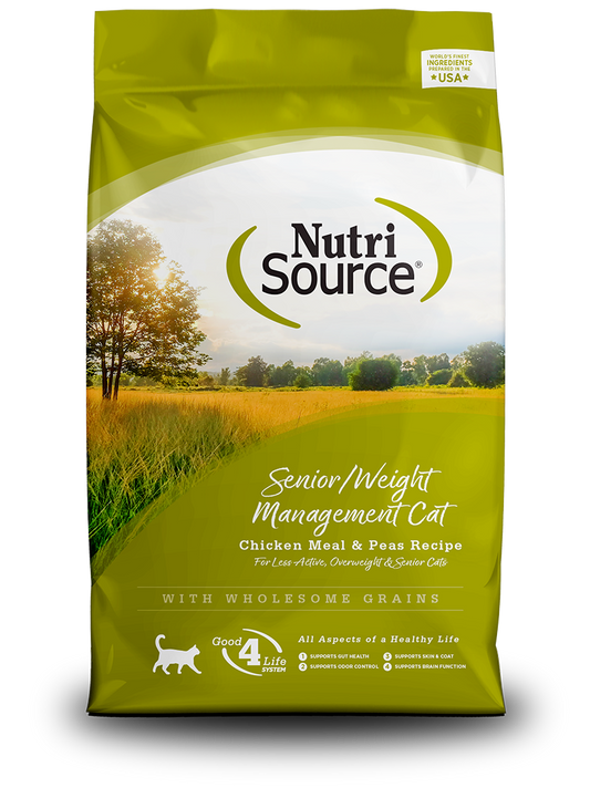 Nutrisource Senior/Weight Management Chicken & Peas Formula