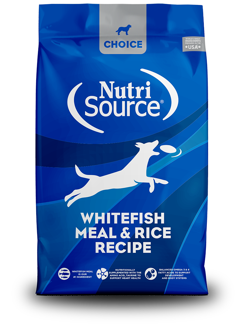 Nutrisource Choice for Dogs Whitefish Meal & Rice Recipe