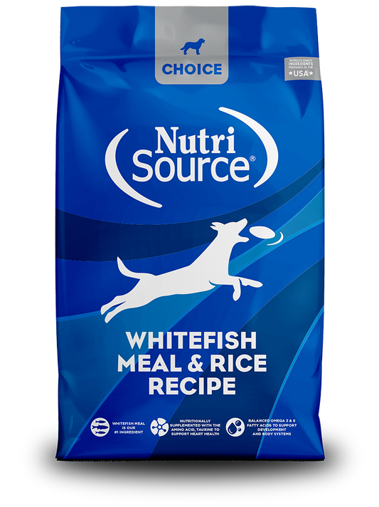 Nutrisource Choice Whitefish Meal and Rice Recipe Dry Dog Food