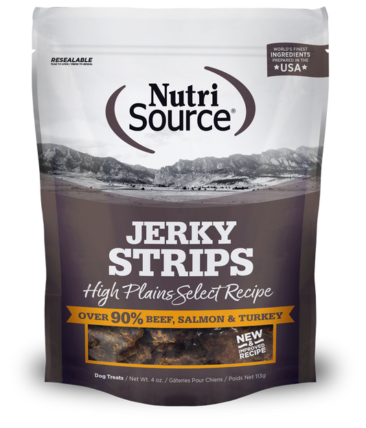 Nutrisource Jerky Strips High Plains Select Recipe Dog Treats