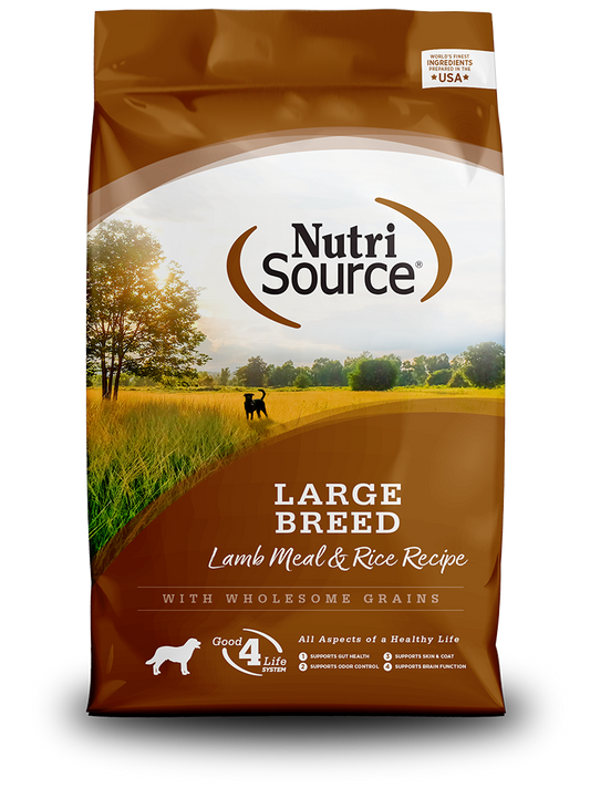 Nutrisource Large Breed Adult Lamb Meal and Rice Dry Dog Food