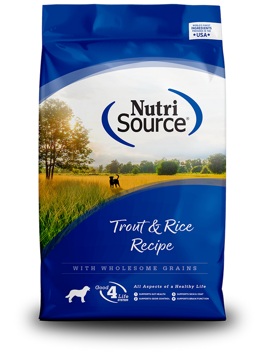 Nutrisource Adult Trout & Rice Formula