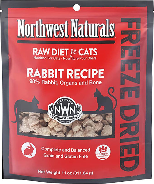 Northwest Naturals Freeze Dried Rabbit Recipe for Cats