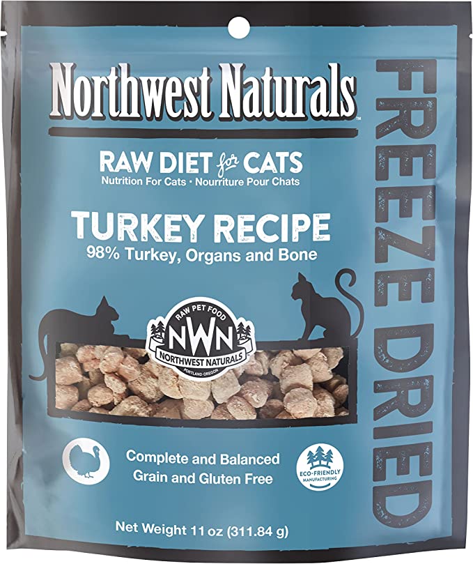 Northwest Naturals Freeze Dried Turkey Recipe for Cats