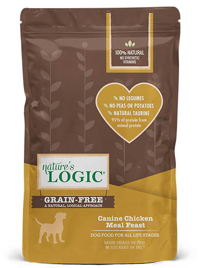 Nature's Logic Grain Free Chicken Meal Feast Dry Food for Dogs