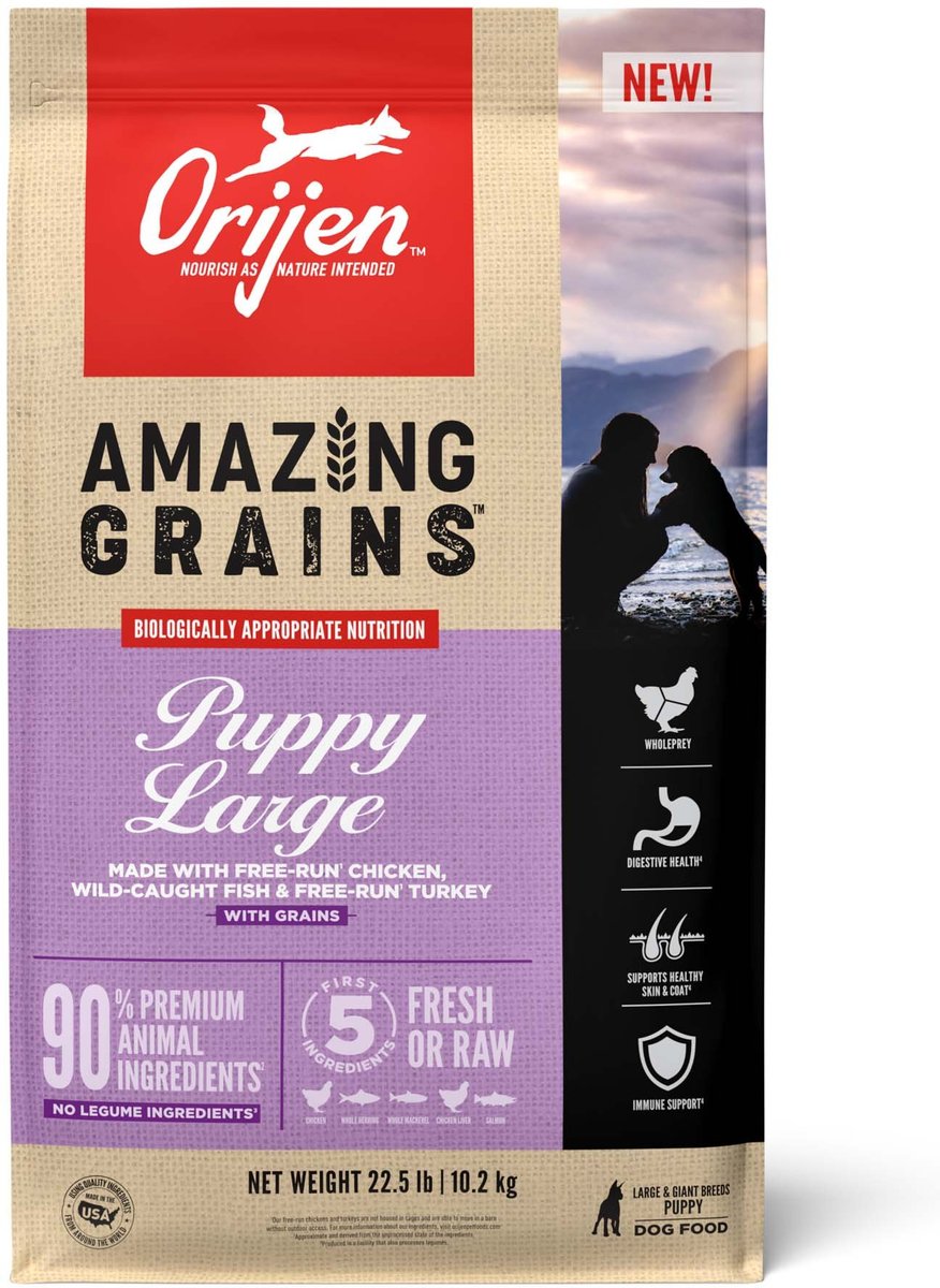 Orijen Amazing Grains Large Breed Puppy Dry Food