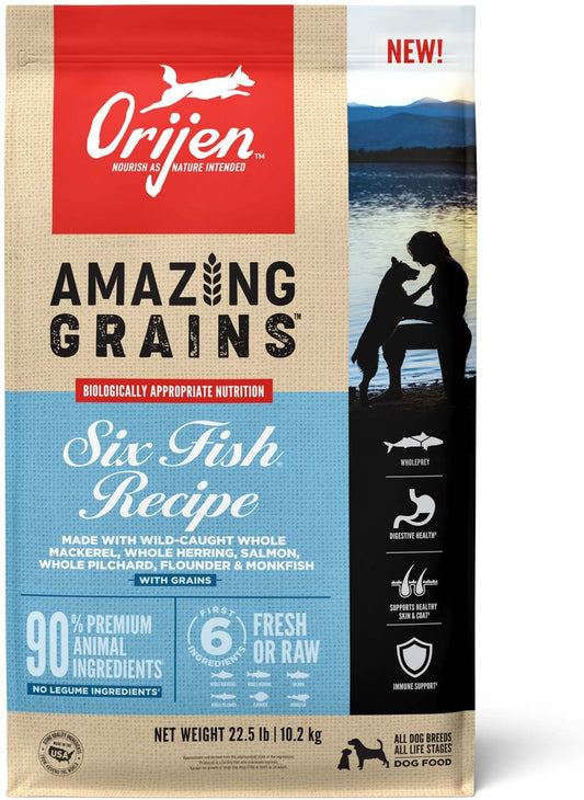 Orijen Amazing Grains Six Fish Dog Food