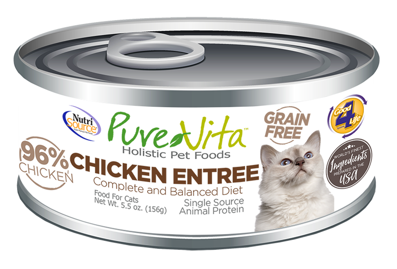 PureVita Grain Free Chicken Entrée for Cats