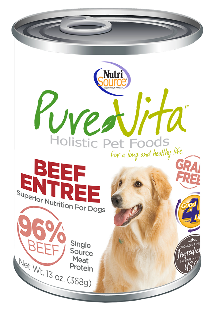 PureVita Grain Free Beef Entrée Wet Dog Food