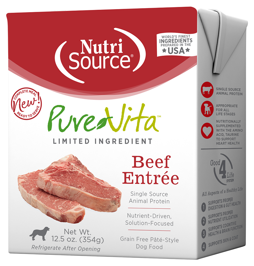 PureVita Grain Free Beef Entrée Wet Dog Food