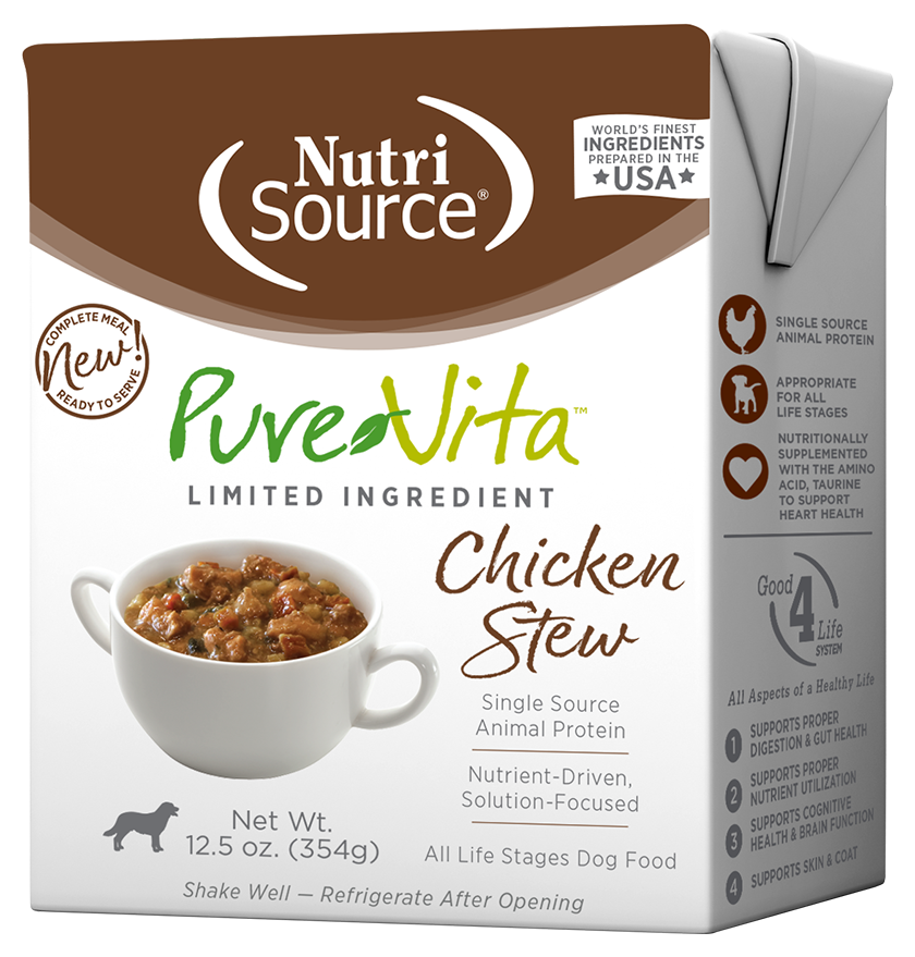 PureVita Grain Inclusive Chicken Stew Wet Dog Food