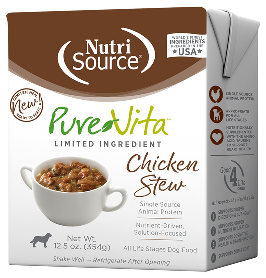 PureVita Grain Inclusive Chicken Stew Wet Dog Food