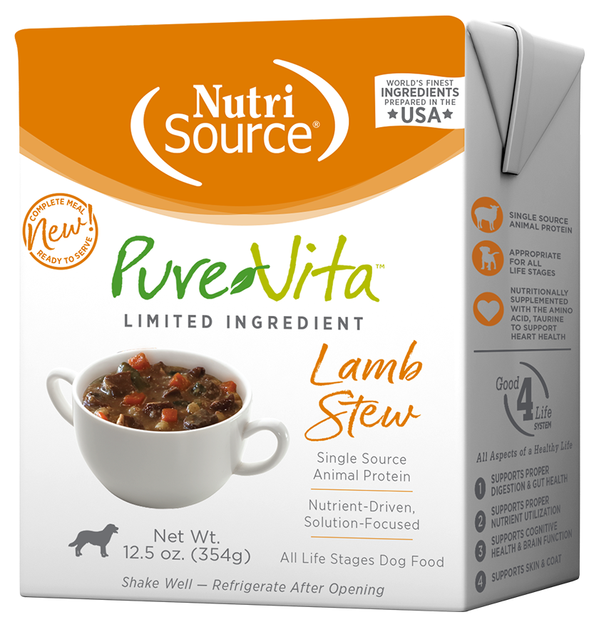 PureVita Grain Inclusive Lamb Stew Wet Dog Food