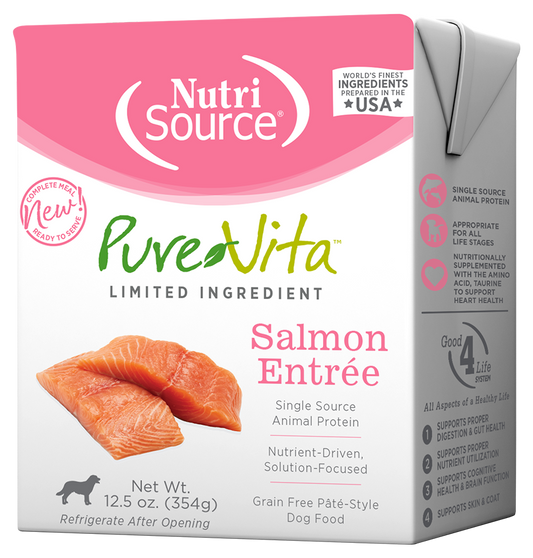 PureVita Grain Free Salmon Entrée Wet Dog Food