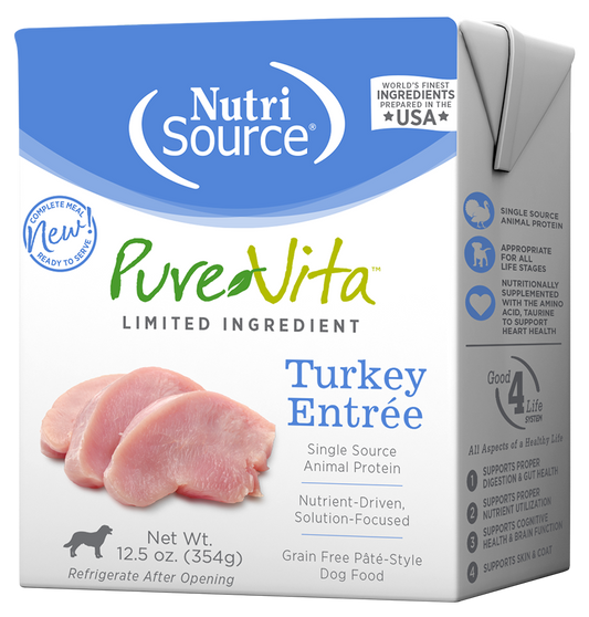 PureVita Grain Free Turkey Entrée Wet Dog Food