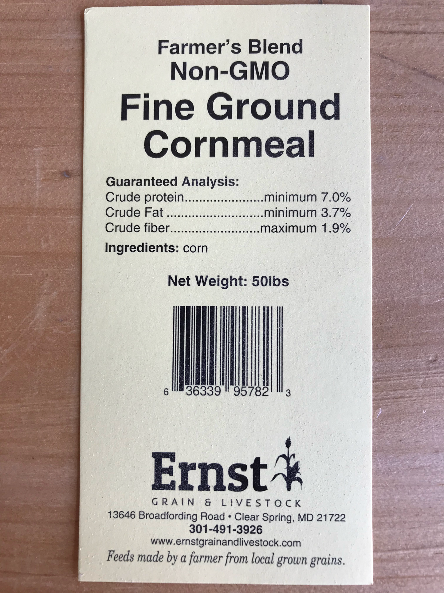 Non-GMO Cornmeal – Fine Ground