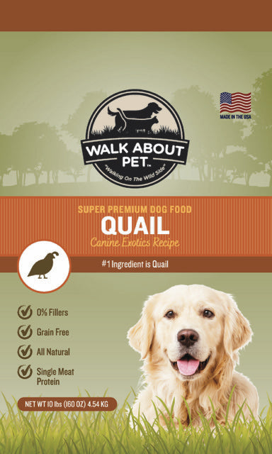 Wholesale Walk About Super Premium Quail Dry Dog Food