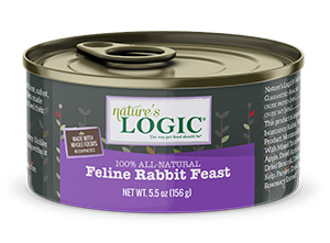 Nature's Logic Rabbit Feast Canned Food for Cats
