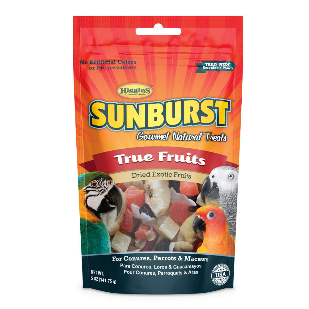Higgins Sunburst Gourmet Natural True Fruits Bird Treats