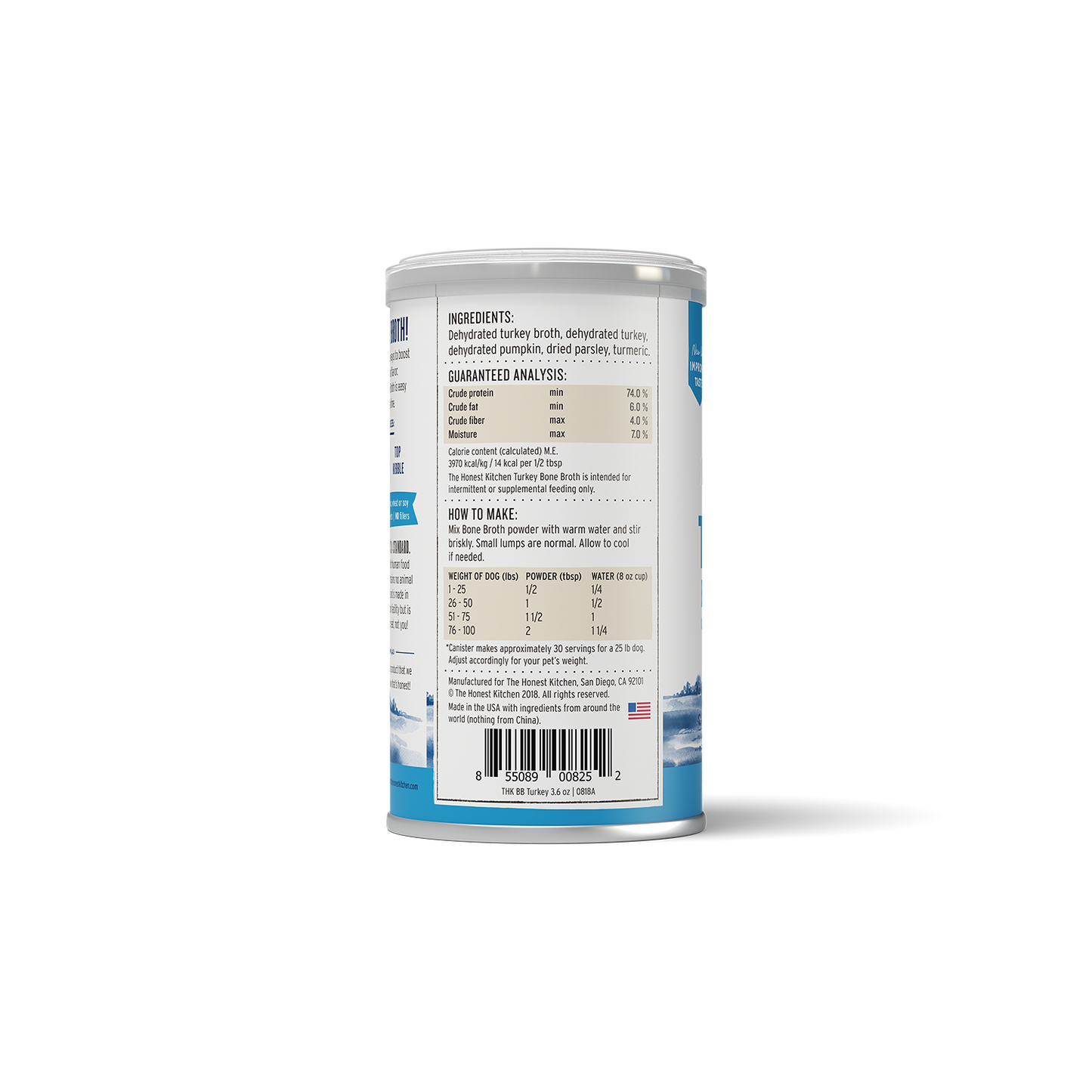 The Honest Kitchen Daily Booster Turkey Bone Broth