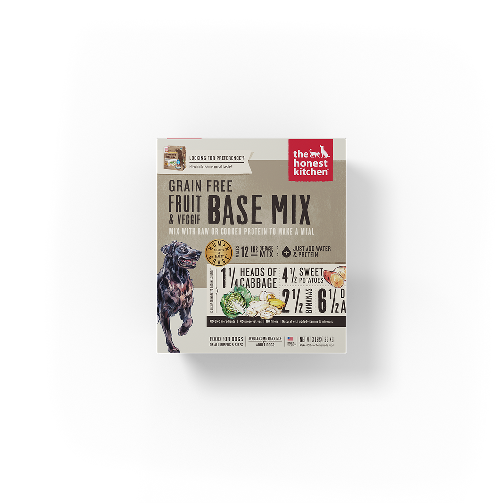 The Honest Kitchen Grain Free Dehydrated Fruit Veggie Base Mix Dog F Hearty Pet