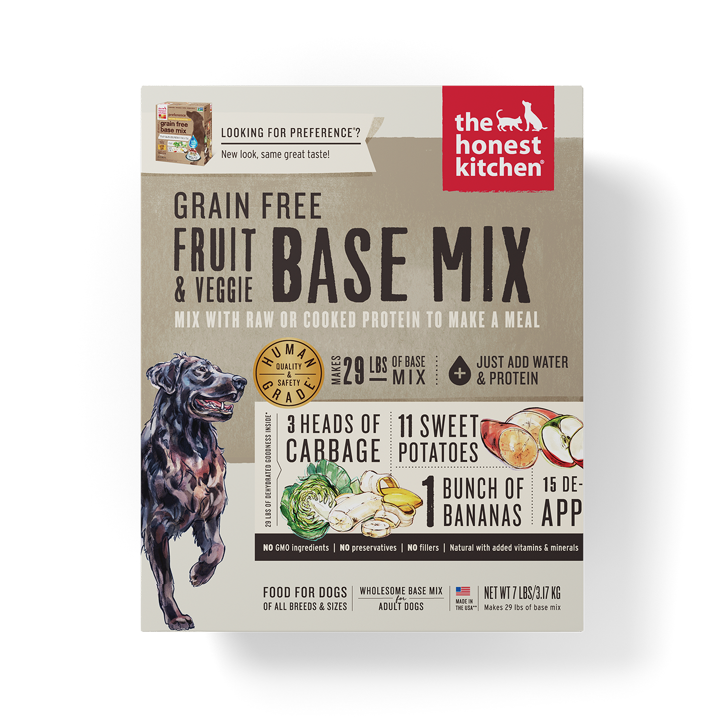 The Honest Kitchen Grain Free Dehydrated Fruit & Veggie Base Mix Dog Food