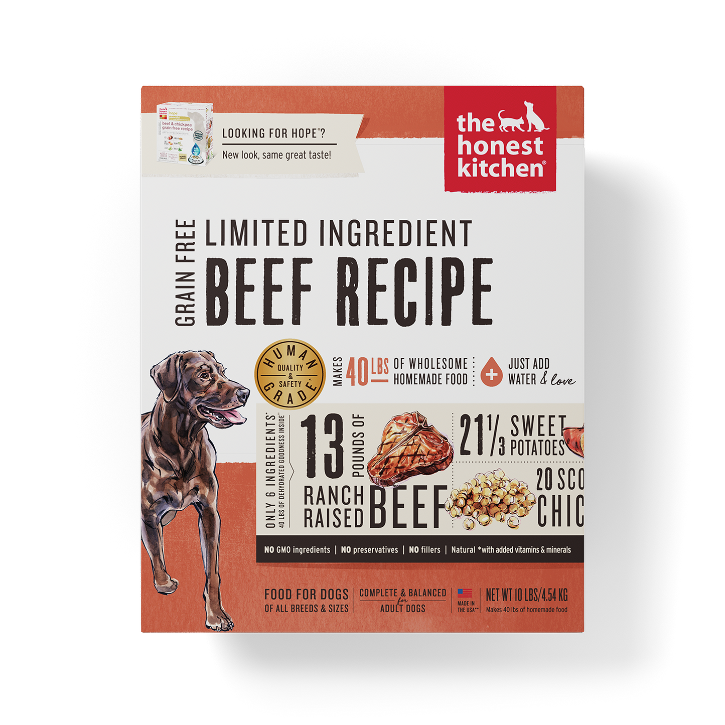 The Honest Kitchen Dehydrated Limited Ingredient Beef Dog Food