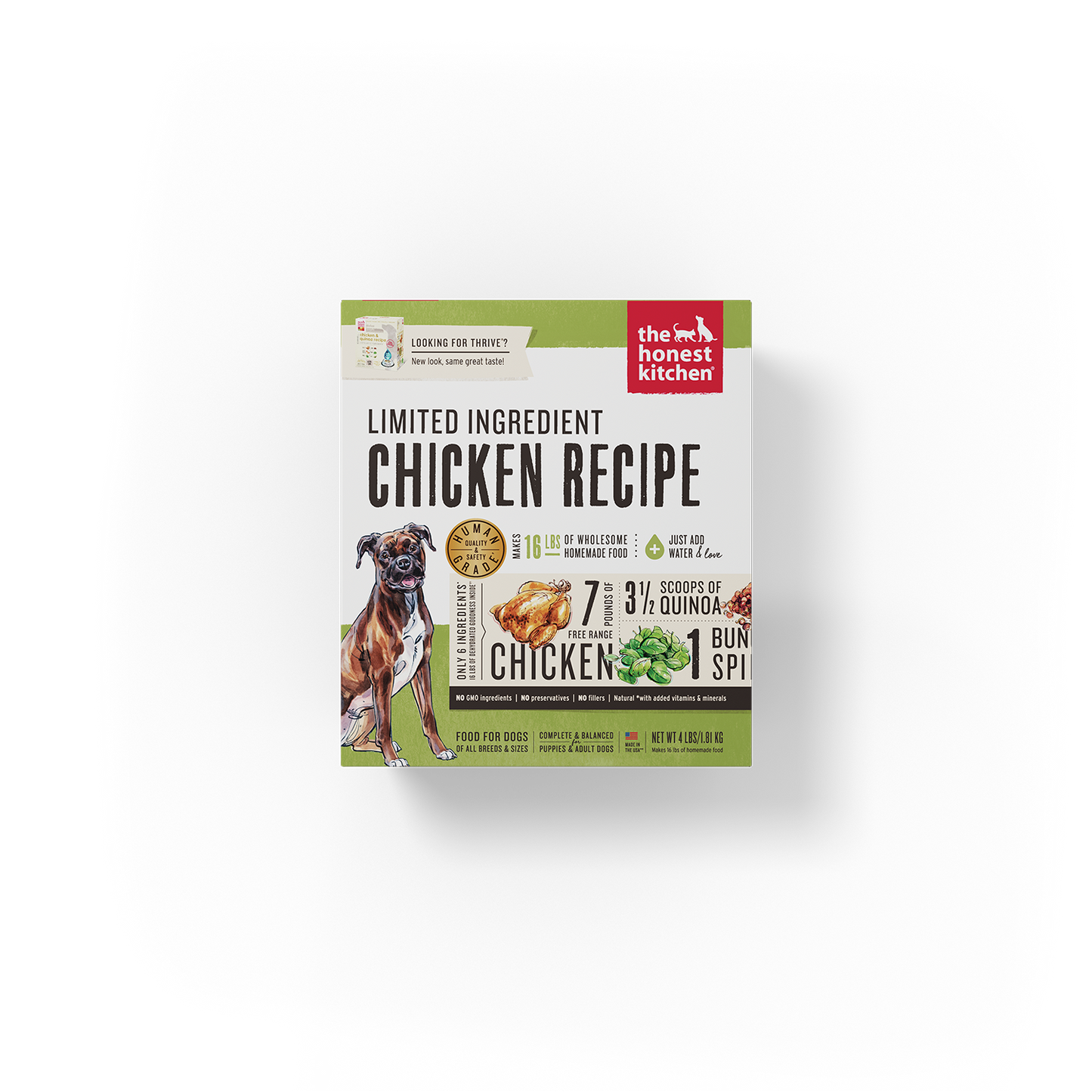 The Honest Kitchen Limited Ingredient Chicken Recipe Dehydrated Dog Food