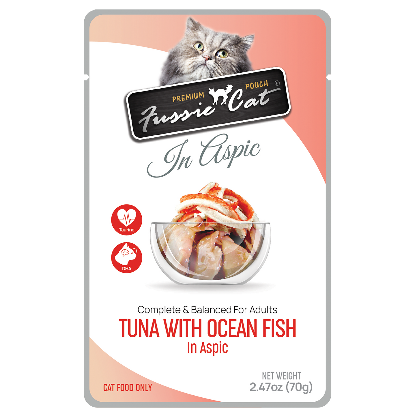 Fussie Cat Tuna With Ocean Fish In Aspic For Cats