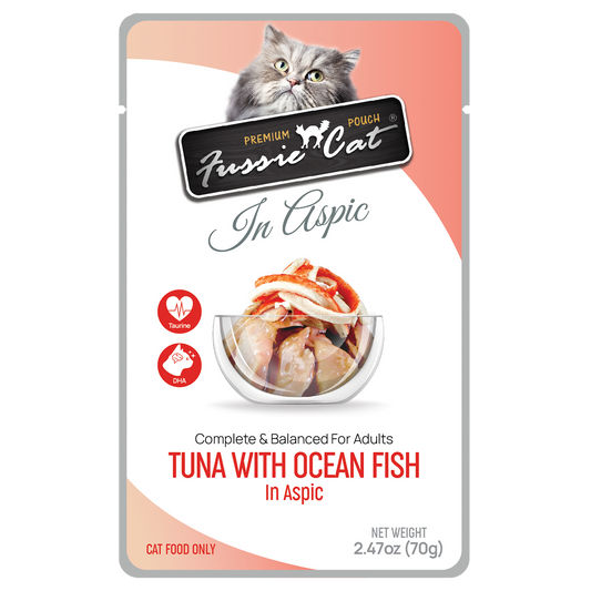 Fussie Cat Tuna With Ocean Fish In Aspic Wet Cat Food