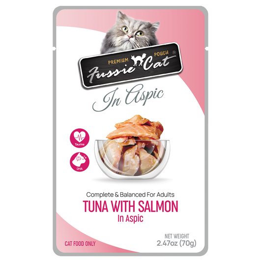 Fussie Cat Tuna With Salmon In Aspic Wet Cat Food