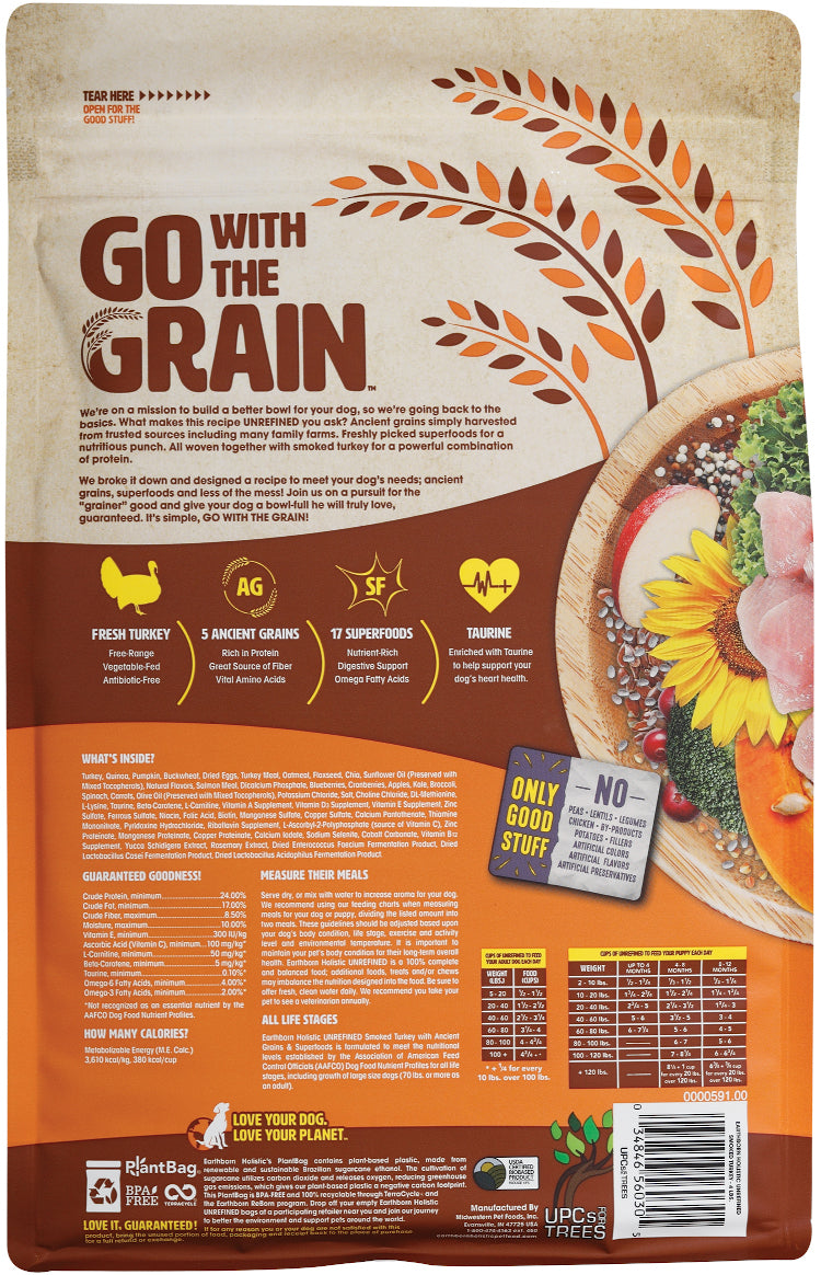 Earthborn Holistic Unrefined Smoked Turkey with Ancient Grains & Superfoods