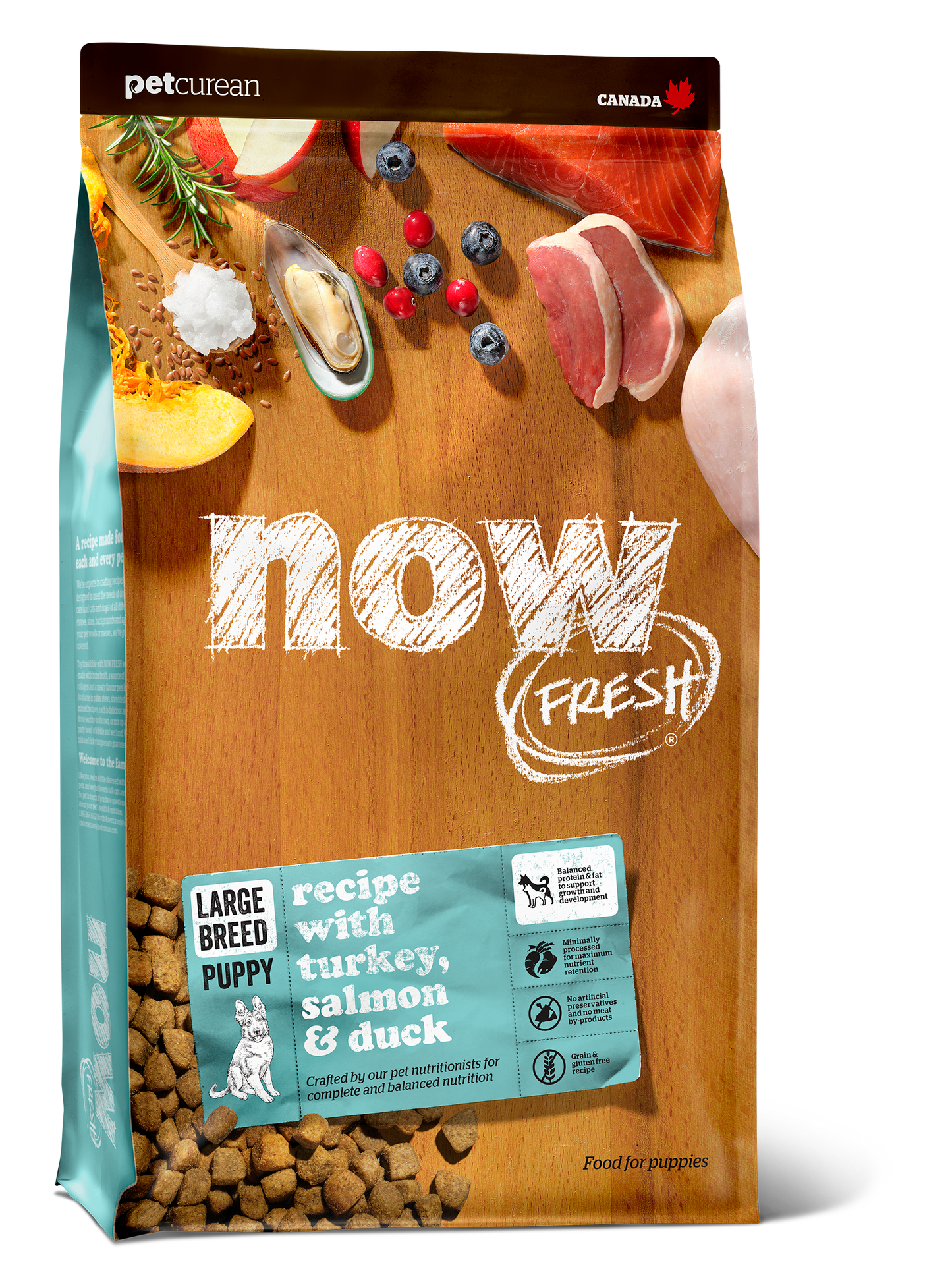 Now Fresh Grain Free Large Breed Puppy Food Recipe for Dogs