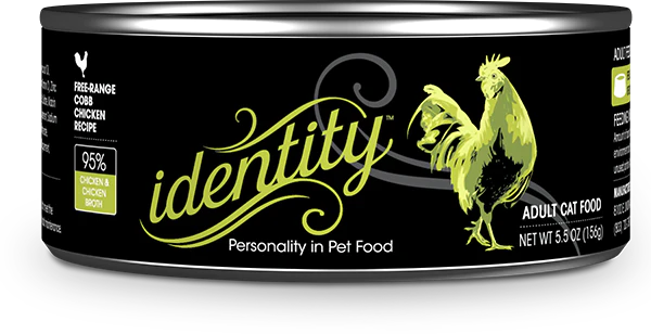 Identity 95 % Free-Range Cobb Chicken & Chicken Broth Pate Wet Cat Food